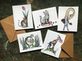 Zoolentines Valentine Greeting Cards - Set of 5